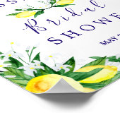 Poster Panneau Fête des mariées de fleurs de citrons (Coin)