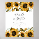 Poster Panneau Fête des mariées de tournesol Cartes et ca (Devant)