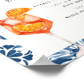 Poster Panneau Fête des mariées Spritz Bar Lemon Positano (Coin)