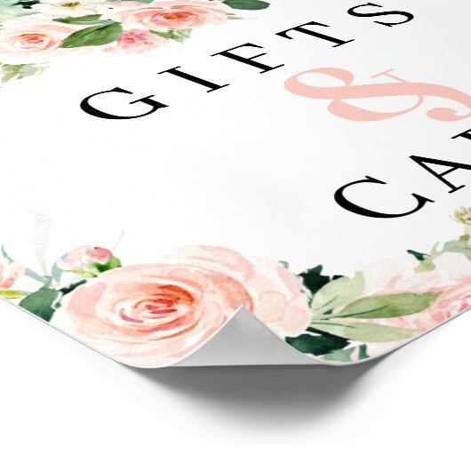 Poster Panneau Fête des mariées Tea Party Cadeaux Et Cart (Coin)