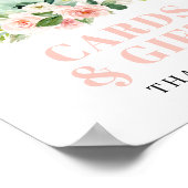 Poster Panneau Fête des mariées Tea Party Cartes et cadea (Coin)