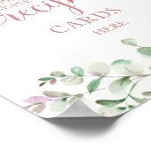 Poster Panneau Fête des mariées verte Recette Cartes (Coin)