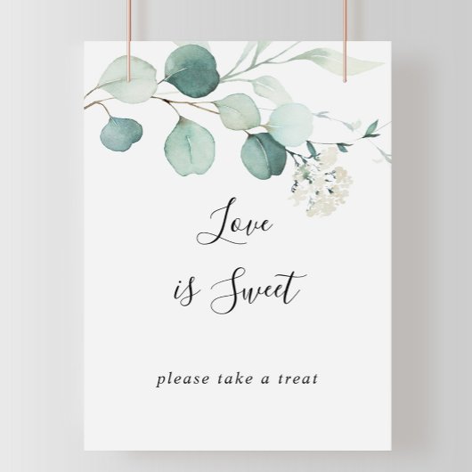 Poster Panneau Feuillage D'eucalyptus Vert Été Amour Est