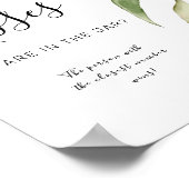 Poster Panneau Feuille de Verdure Florale Rustique Combie (Coin)