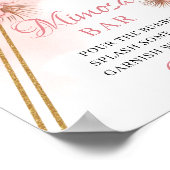 Poster Panneau Feuilles de palmier séché Flush Mimosa Bar (Coin)