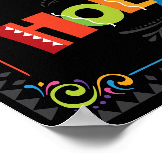 Poster Panneau Fiesta HOLA Party (Coin)