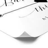 Poster Panneau fléché directionnel des salles de bain de  (Coin)