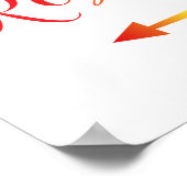 Poster Panneau Flèche gauche des toilettes de la fierté L (Coin)