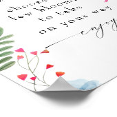 Poster Panneau fleur sauvage à fleur ou à barre de fleurs (Coin)