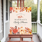 Poster Panneau Fleur sauvage Boho Terracotta Fall