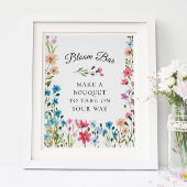 Poster Panneau fleur sauvage de la barre de fleurs ou de