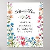Poster Panneau fleur sauvage de la barre de fleurs ou de (Devant)