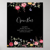 Poster Panneau Fleur sauvage du Mariage du jardin multico (Devant)