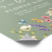 Poster Panneau fleur sauvage Fête des mariées (Coin)