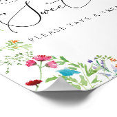 Poster Panneau Fleur Sauvage L'amour est Doux Prenez un T (Coin)