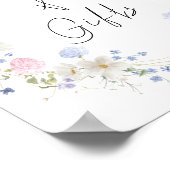 Poster Panneau Fleur sauvage Ressort violet rose Cartes e (Coin)