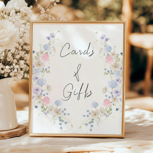Poster Panneau Fleur sauvage Ressort violet rose Cartes e