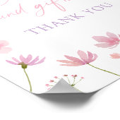 Poster Panneau Fleur sauvage rose violet Cartes et cadeau (Coin)