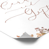 Poster Panneau Fleurs de Jardin Cartes de Baby shower et  (Coin)