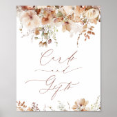 Poster Panneau Fleurs de Jardin Cartes de Baby shower et  (Devant)