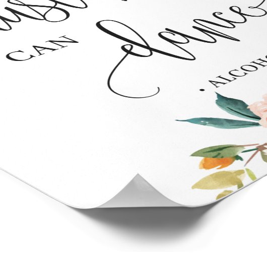 Poster Panneau floral d'automne rustique, Confiance, vous (Coin)