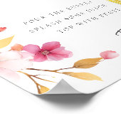 Poster Panneau Floral Mimosa Bar Fête des mariées (Coin)