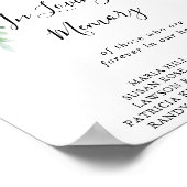 Poster Panneau Floral Tropical En Souvenir (Coin)