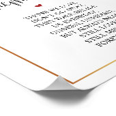 Poster Panneau funéraire commémoratif élégant en souvenir (Coin)