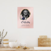 Poster Panneau funéraire personnalisé pour célébration de (Cuisine)