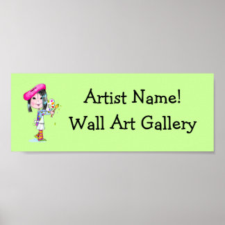 Poster Panneau Galerie d'art sur commande