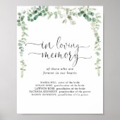 Poster Panneau géométrique en mémoire d'eucalyptus (Devant)