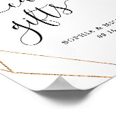 Poster Panneau Gold Frame Bourgogne Floral Cartes et Cade (Coin)