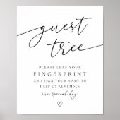 Poster Panneau Guest Tree Fingerprint GuestBook (Devant)