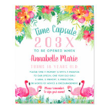 Panneau Heure Capsule Premier anniversaire