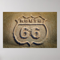 Panneau historique de la route 66, Arizona
