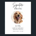Poster Panneau imprimable Mariage de chien pour animaux d<br><div class="desc">Le panneau de signature du mariage de l'animal de compagnie, mignon et modifiable, est muni d'un cadre circulaire pour présenter l'image de votre animal de compagnie ainsi que votre boisson et recette mariage signature. Les panneaux de mariage imprimables sont la façon idéale d'imprimer vos panneaux de mariage à la maison....</div>