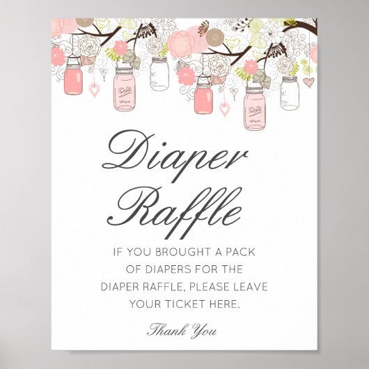 Poster Panneau imprimé de tirage au sort de couche bébé e (Devant)