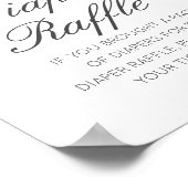 Poster Panneau imprimé de tombola de couches bébé editabl (Coin)