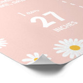 Poster Panneau Jalon de fête d'anniversaire Bunny Daisy (Coin)