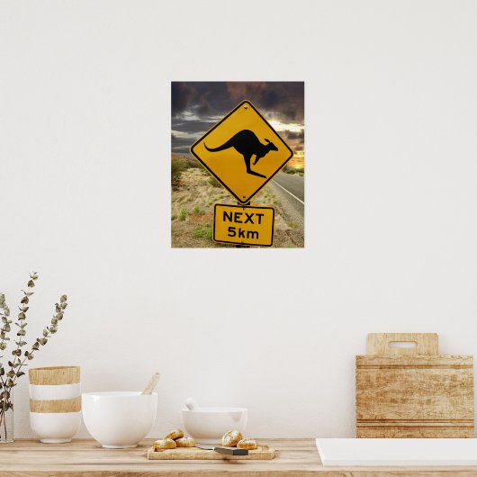 Poster Panneau Kangaroo, Australie (Cuisine)