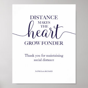 Poster Panneau L'absence Fait Grandir L'amour