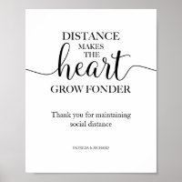 Panneau L'absence Fait Grandir L'amour