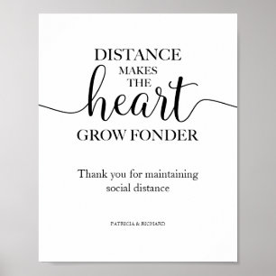 Poster Panneau L'absence Fait Grandir L'amour