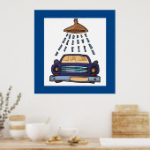 Poster Panneau Lavage de voiture (Cuisine)