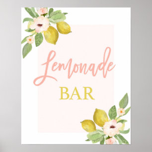 Poster Panneau Lemonade Bar