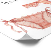 Poster Panneau Lingerie Shower Déposez vos sous-vêtements (Coin)