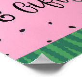 Poster Panneau Livres et cadeaux de pastèque (Coin)