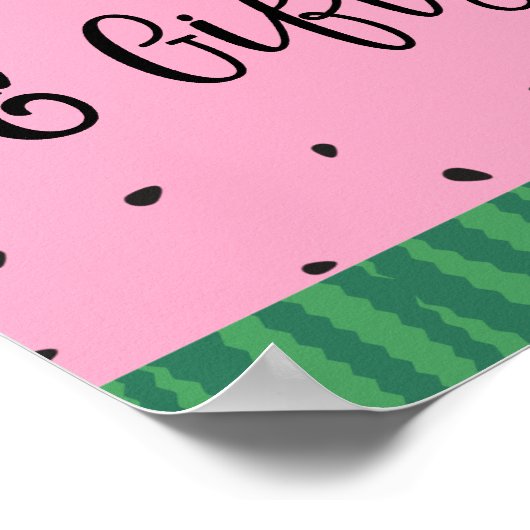 Poster Panneau Livres et cadeaux de pastèque (Coin)