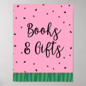 Poster Panneau Livres et cadeaux de pastèque (Devant)