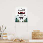 Poster Panneau Lumberjack Wild One Forest Trees Chili Bar (Cuisine)
